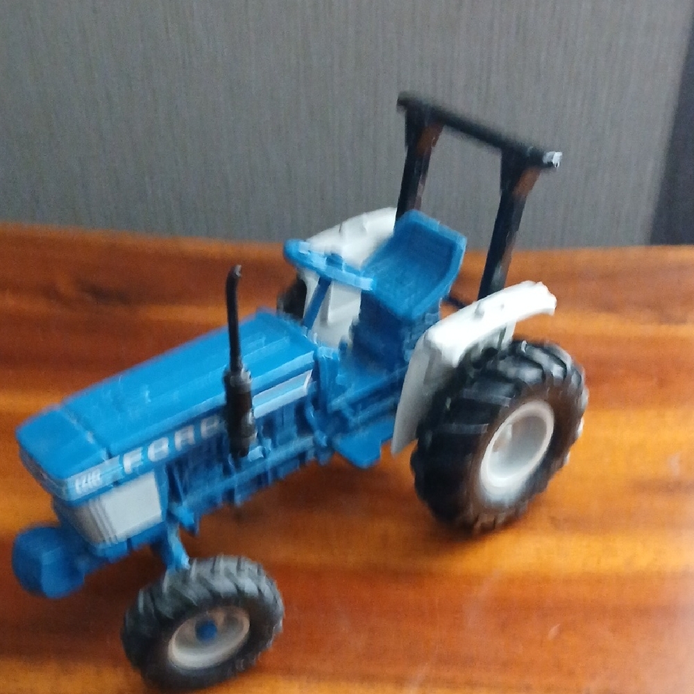 Ford Blue and White Toy Tractor
